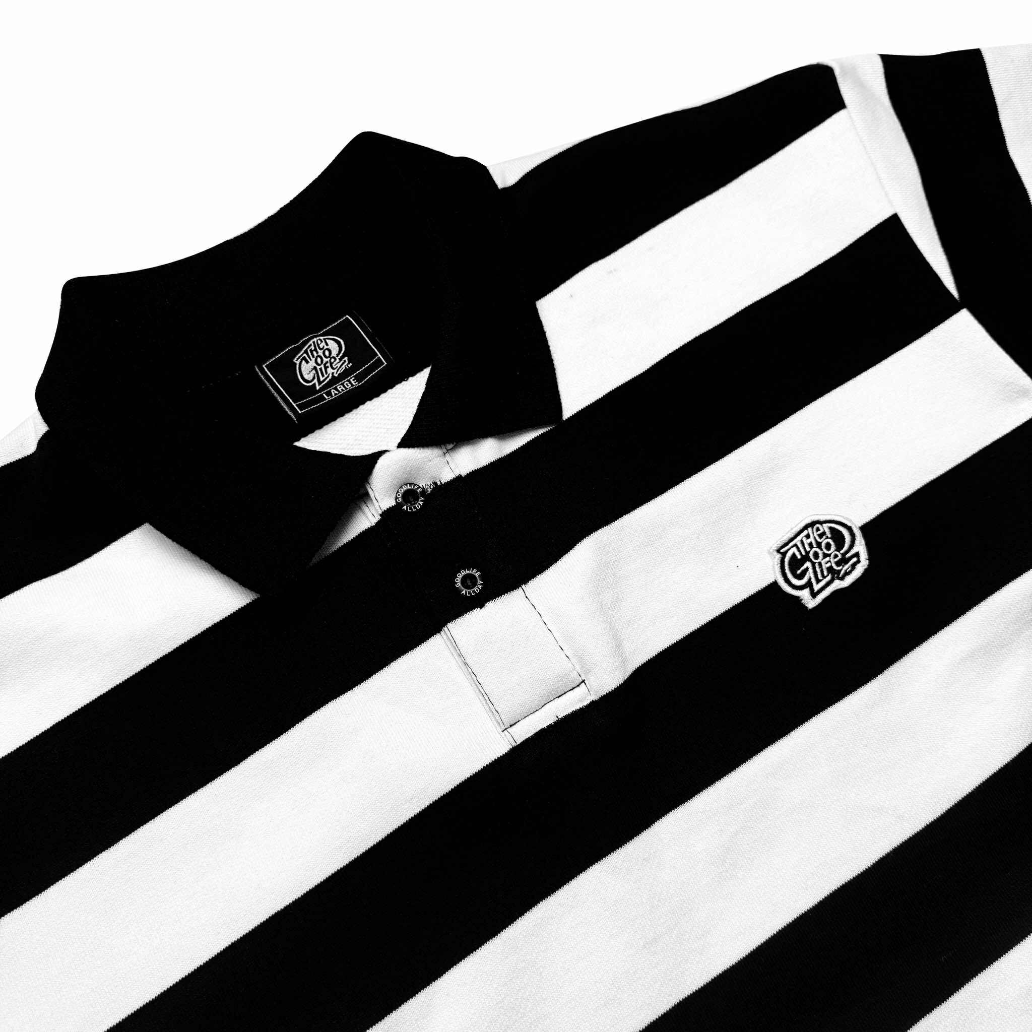STRIPES (BLACK/WHITE) POLO SHIRT