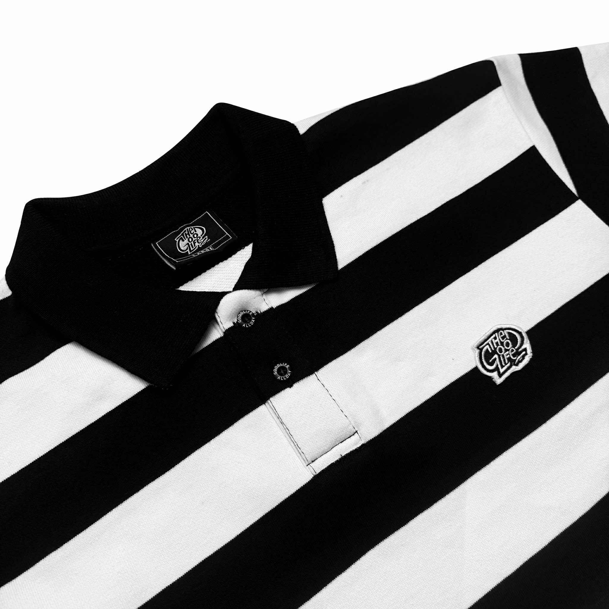 STRIPES (BLACK/WHITE) POLO SHIRT