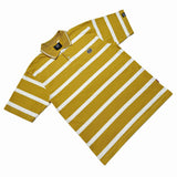 STRIPES (GOLD/WHITE) POLO SHIRT