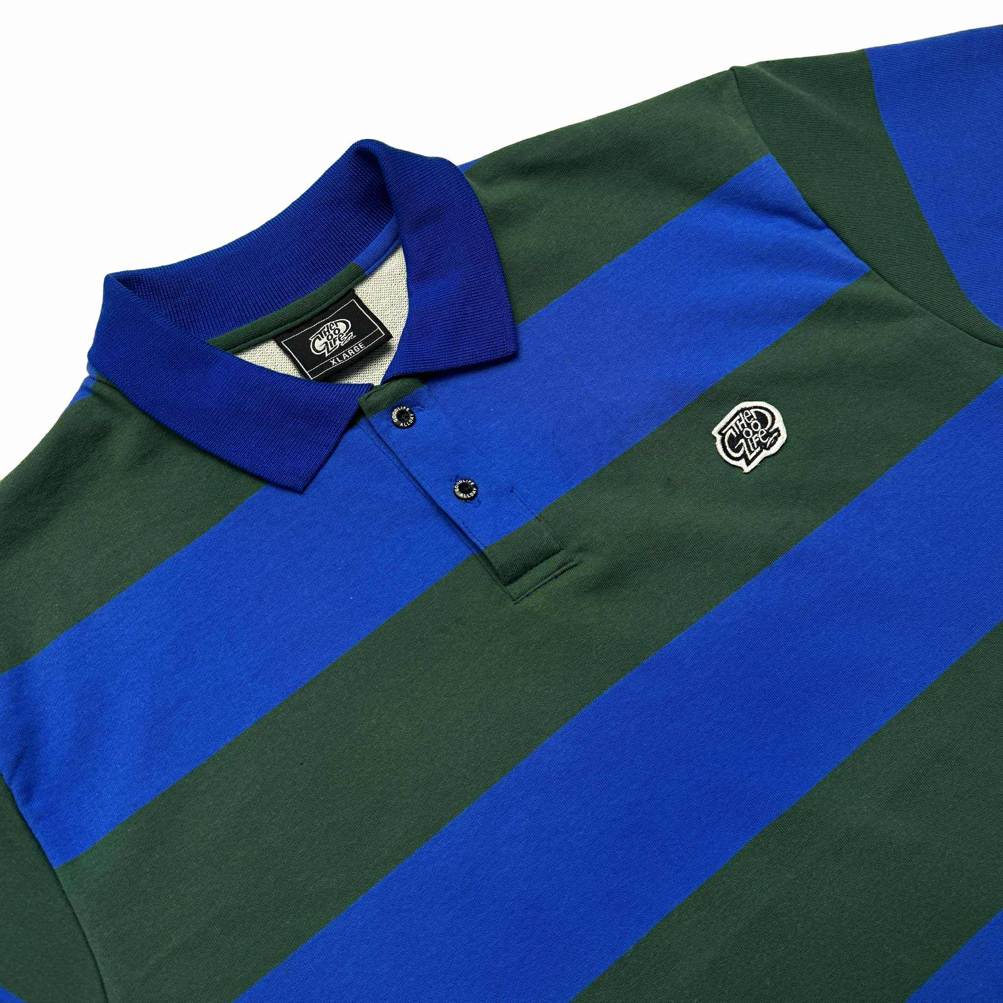 STRIPES (GREEN/BLUE) POLO SHIRT