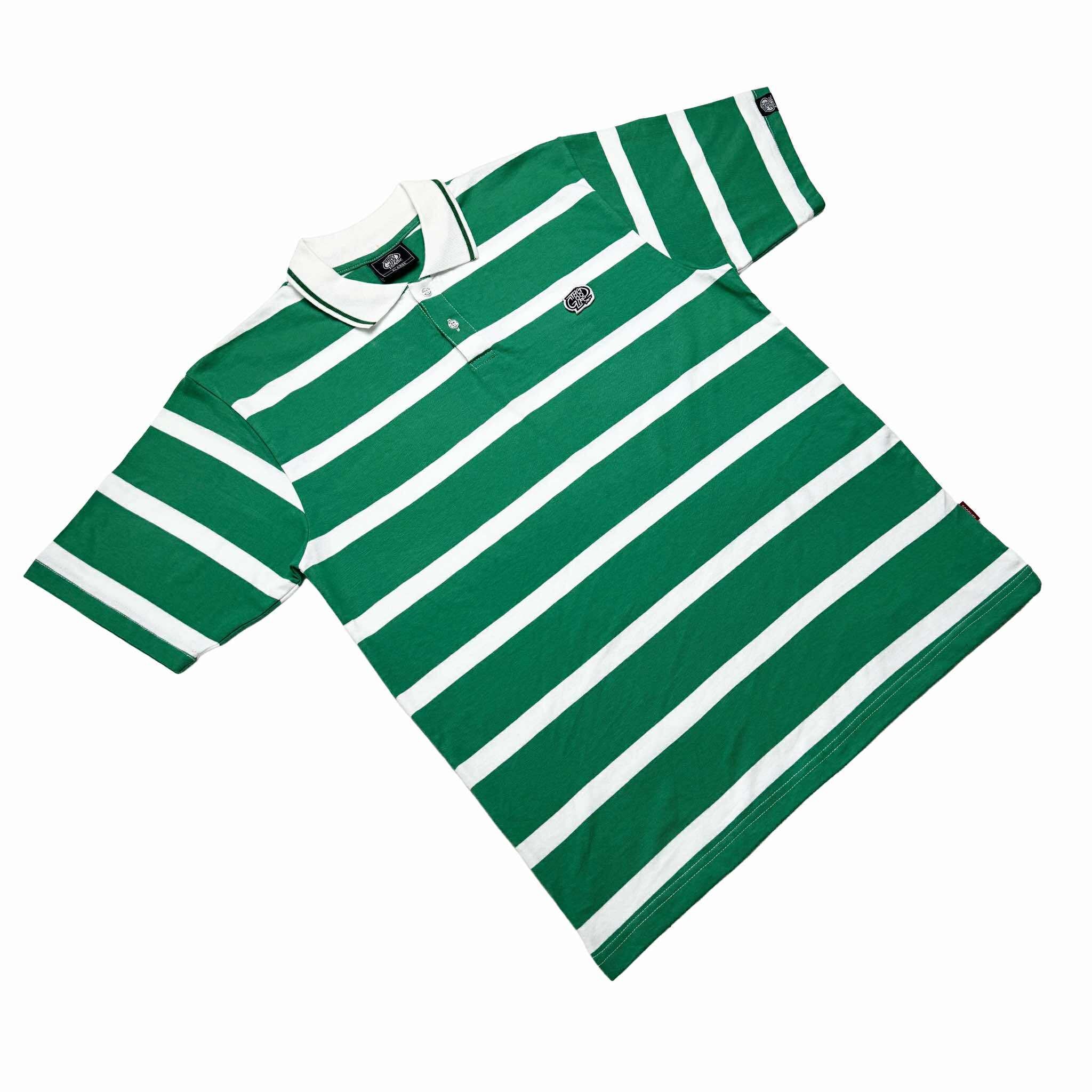 STRIPES (GREEN/WHITE) POLO SHIRT