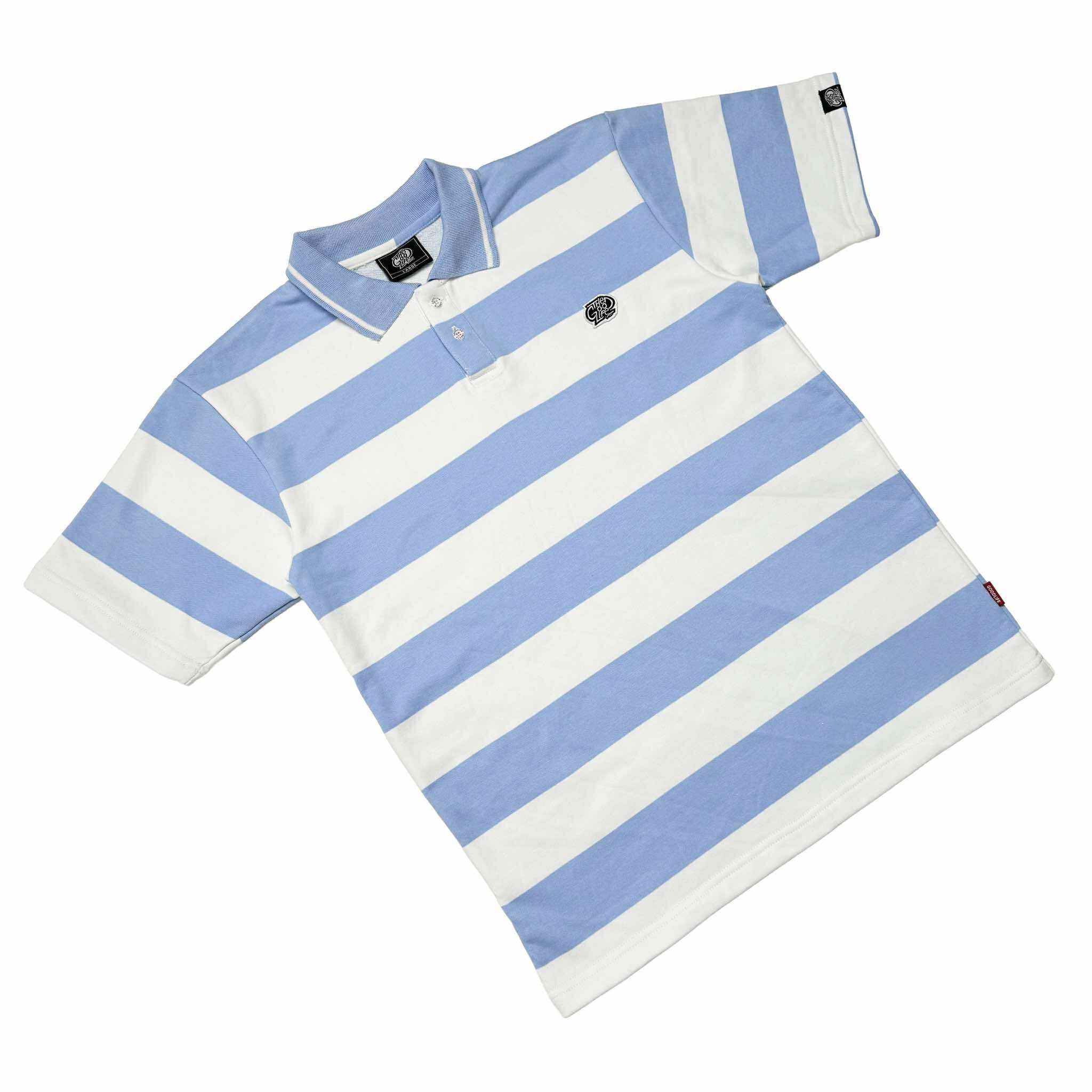 STRIPES (LT. BLUE/WHITE) POLO SHIRT
