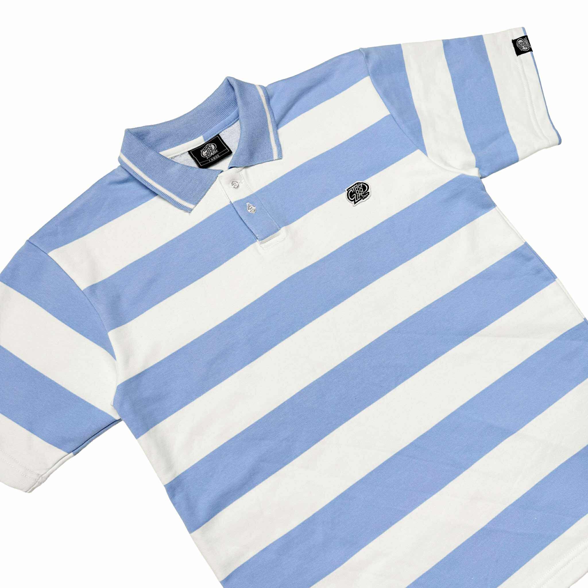 STRIPES (LT. BLUE/WHITE) POLO SHIRT
