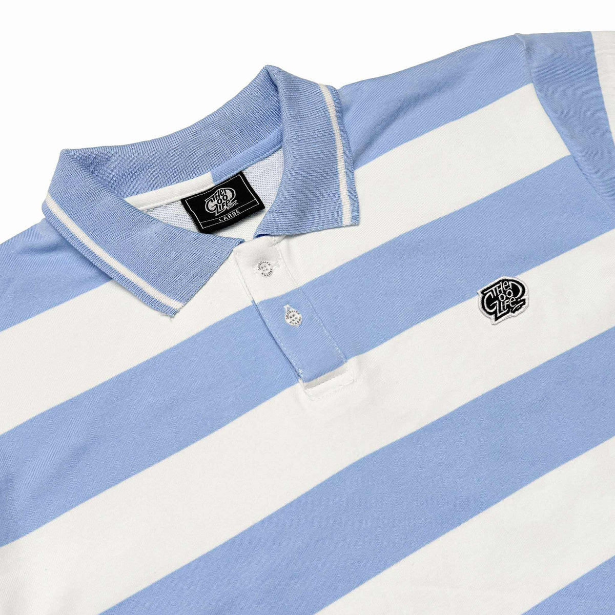 STRIPES (LT. BLUE/WHITE) POLO SHIRT