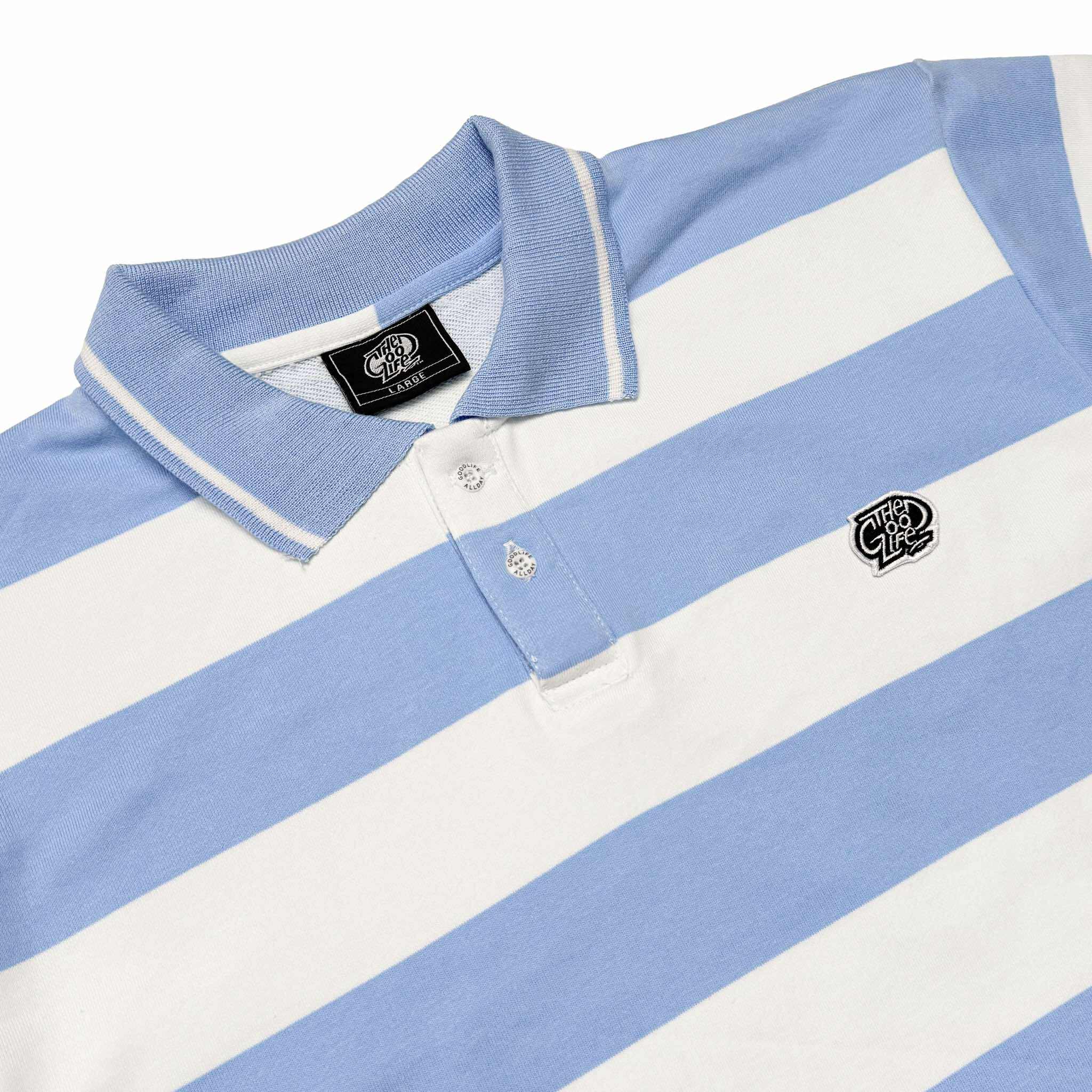 STRIPES (LT. BLUE/WHITE) POLO SHIRT