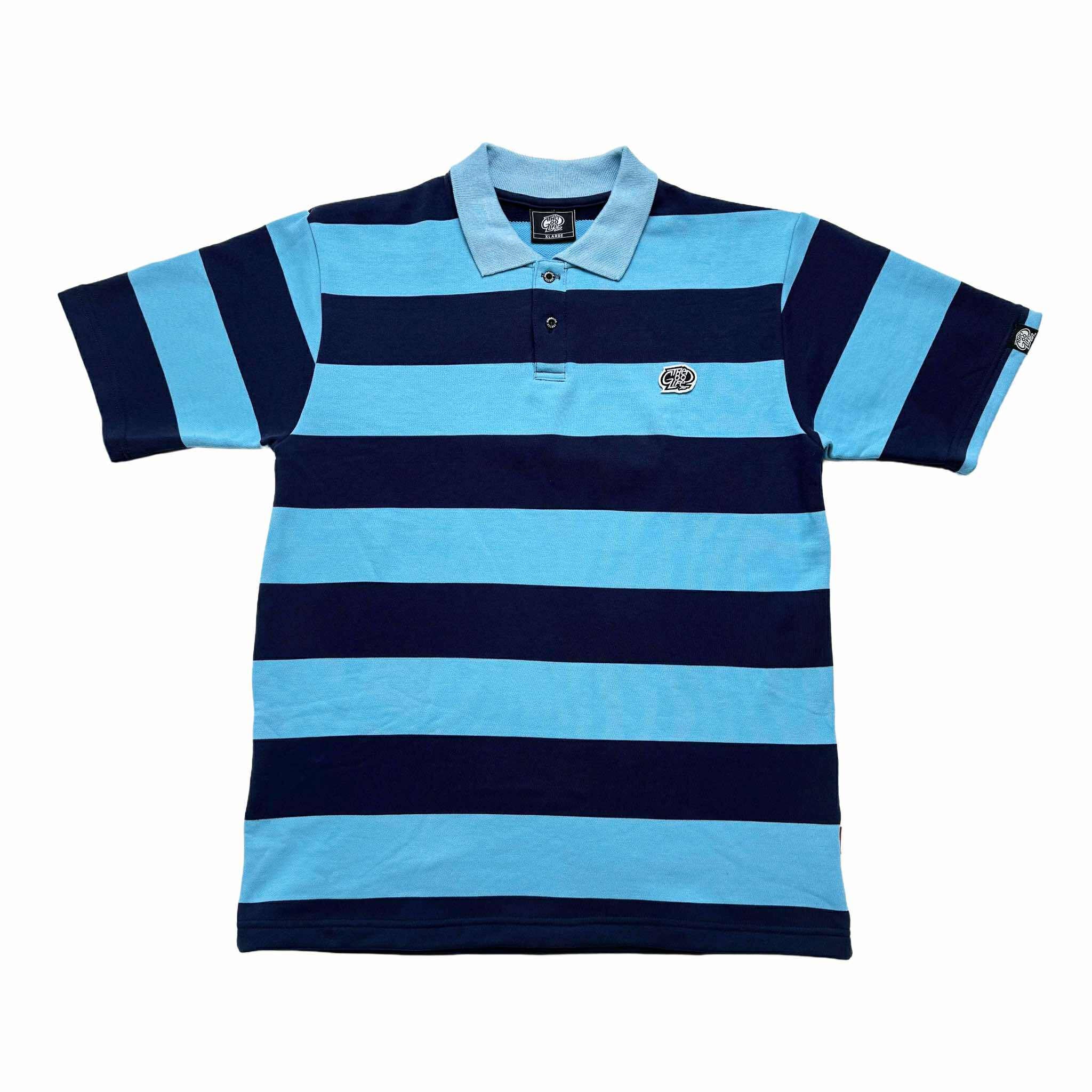 STRIPES (MINT/NAVY) POLO SHIRT