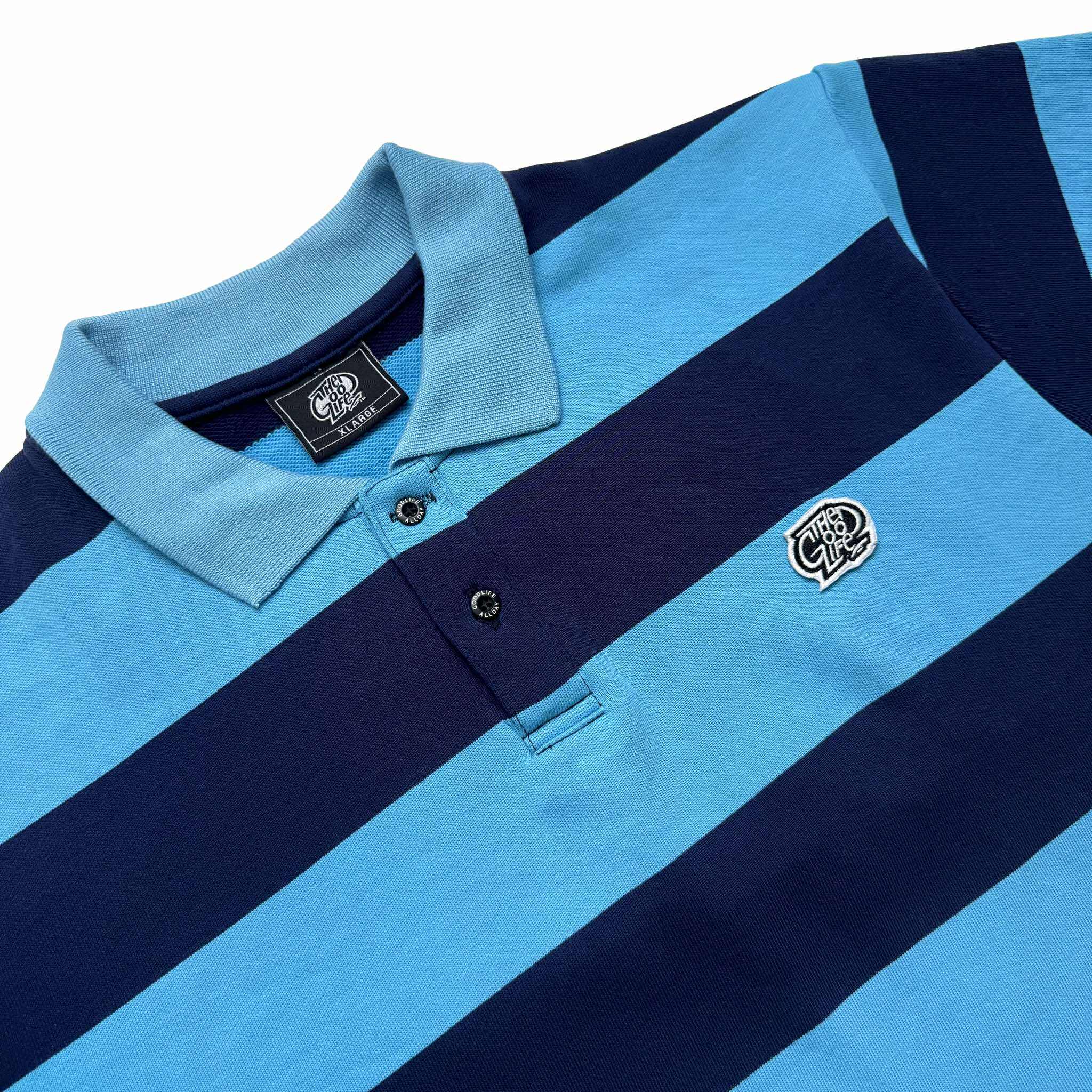 STRIPES (MINT/NAVY) POLO SHIRT