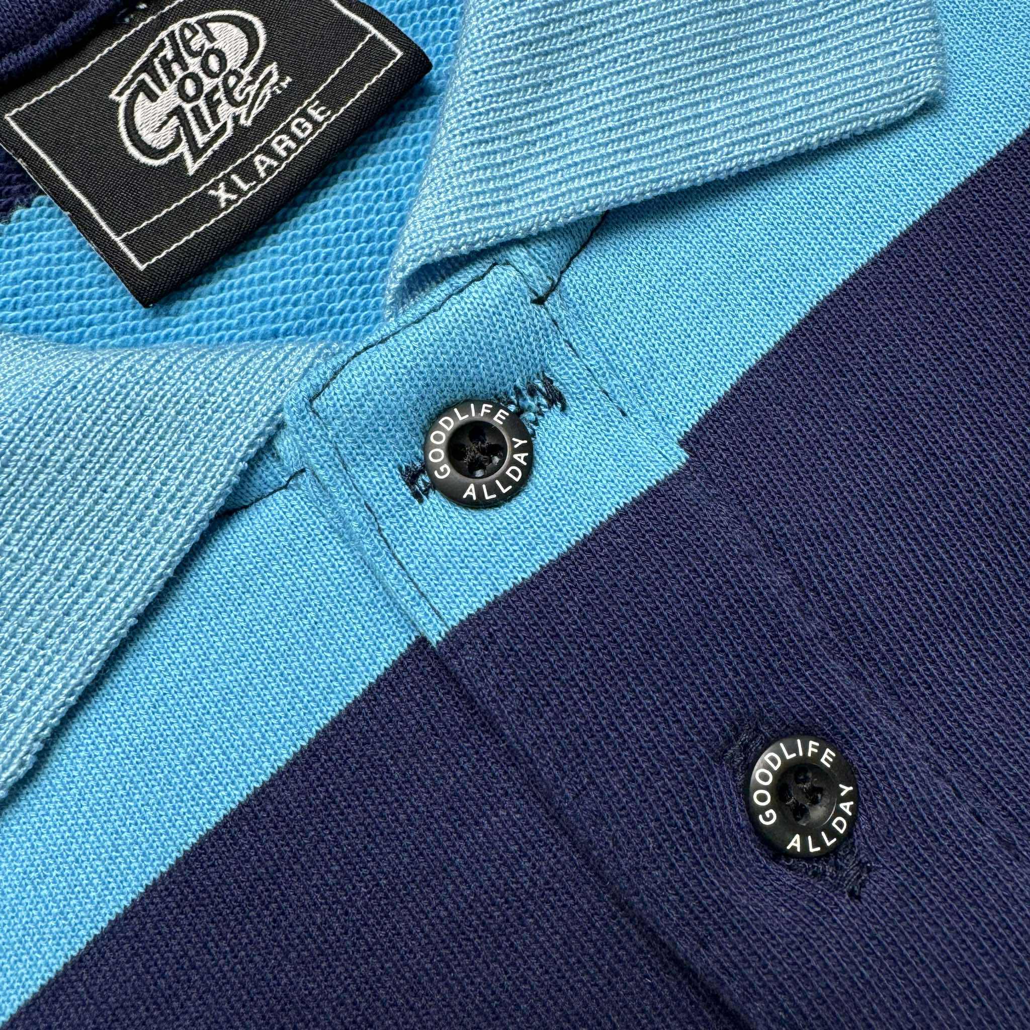 STRIPES (MINT/NAVY) POLO SHIRT