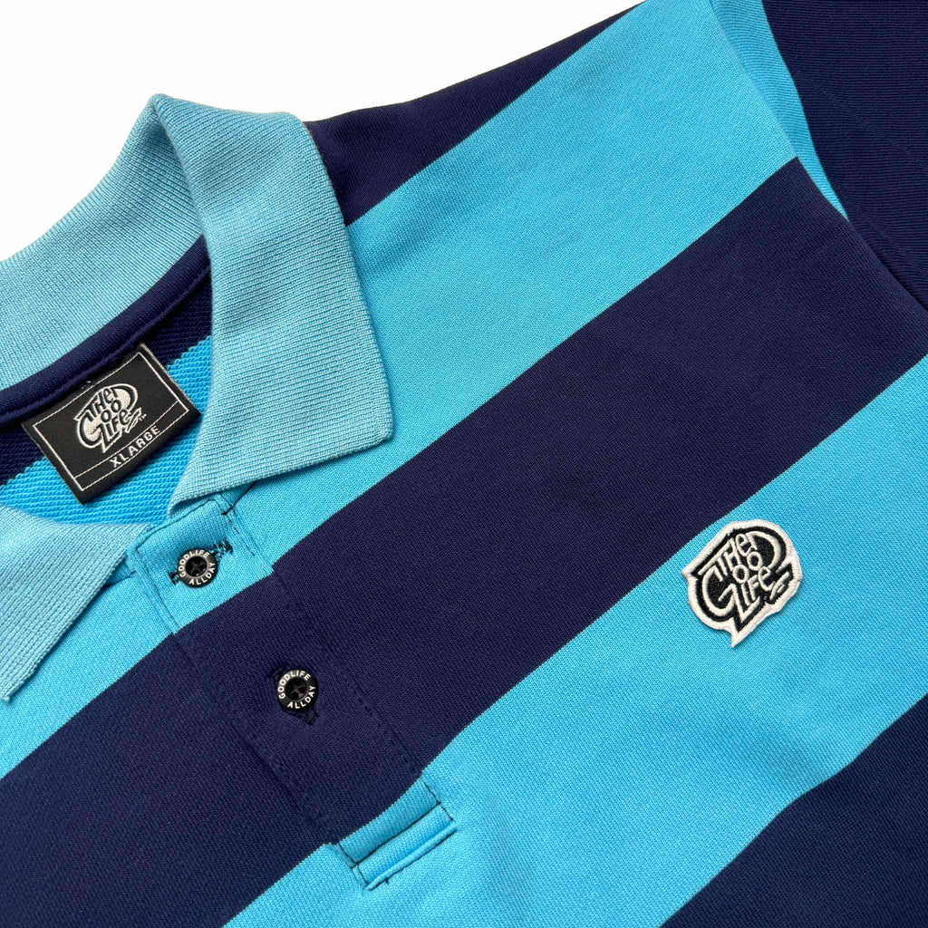STRIPES (MINT/NAVY) POLO SHIRT