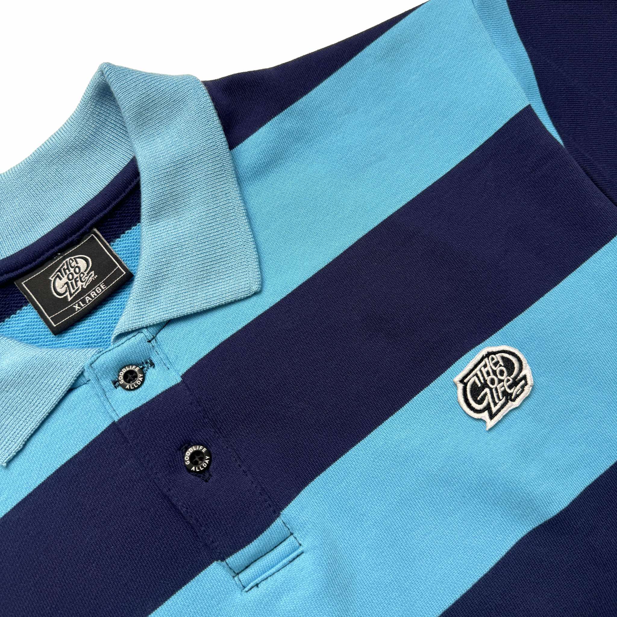 STRIPES (MINT/NAVY) POLO SHIRT