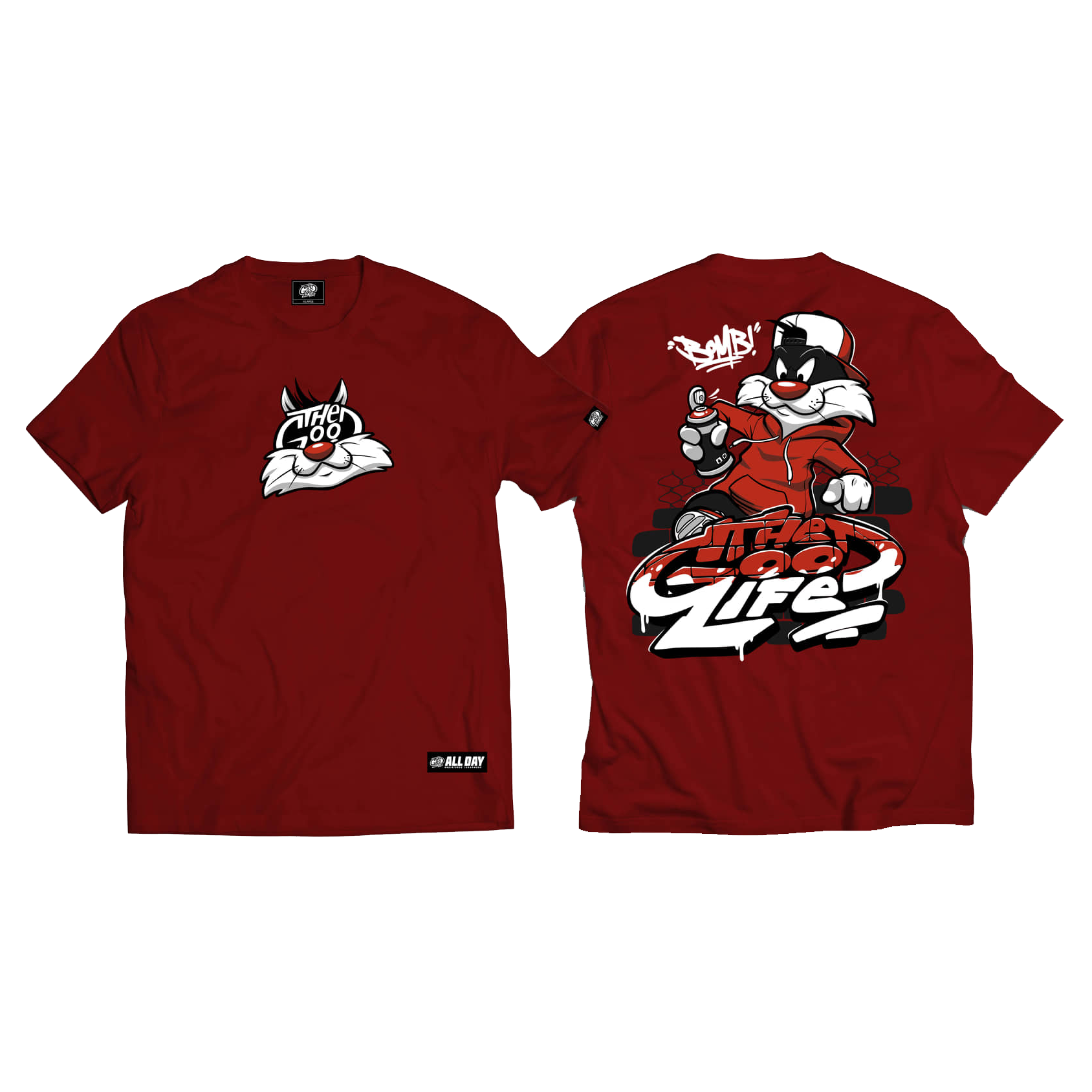 SYLVAIN (RED) TEE - "TUNE SQUAD v1"