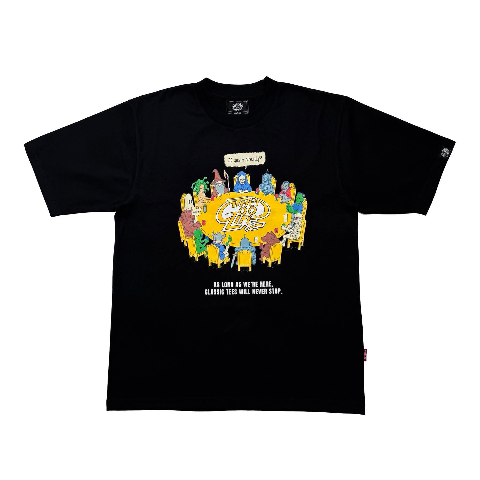 13 TABLES (BLACK) T-SHIRT