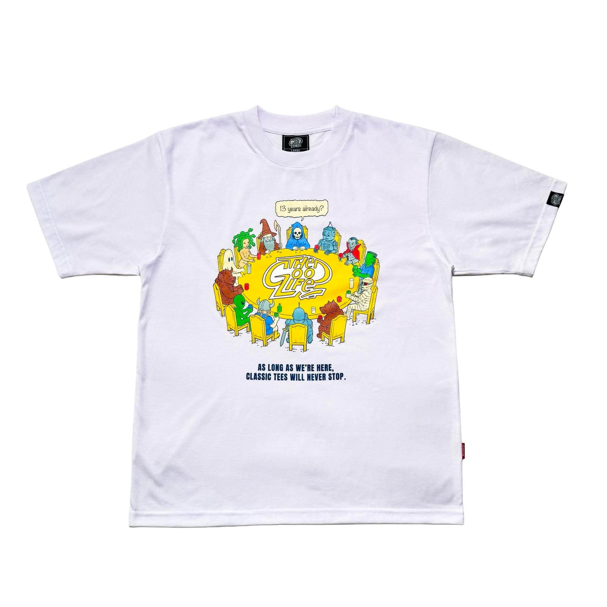 13 TABLES (WHITE) T-SHIRT