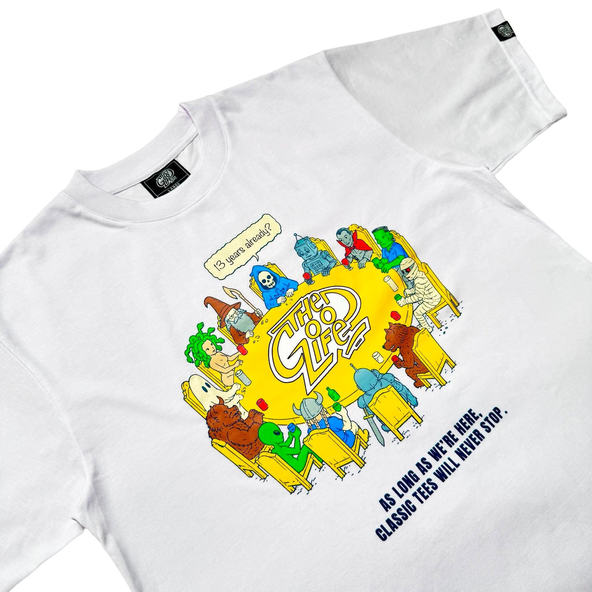 13 TABLES (WHITE) T-SHIRT