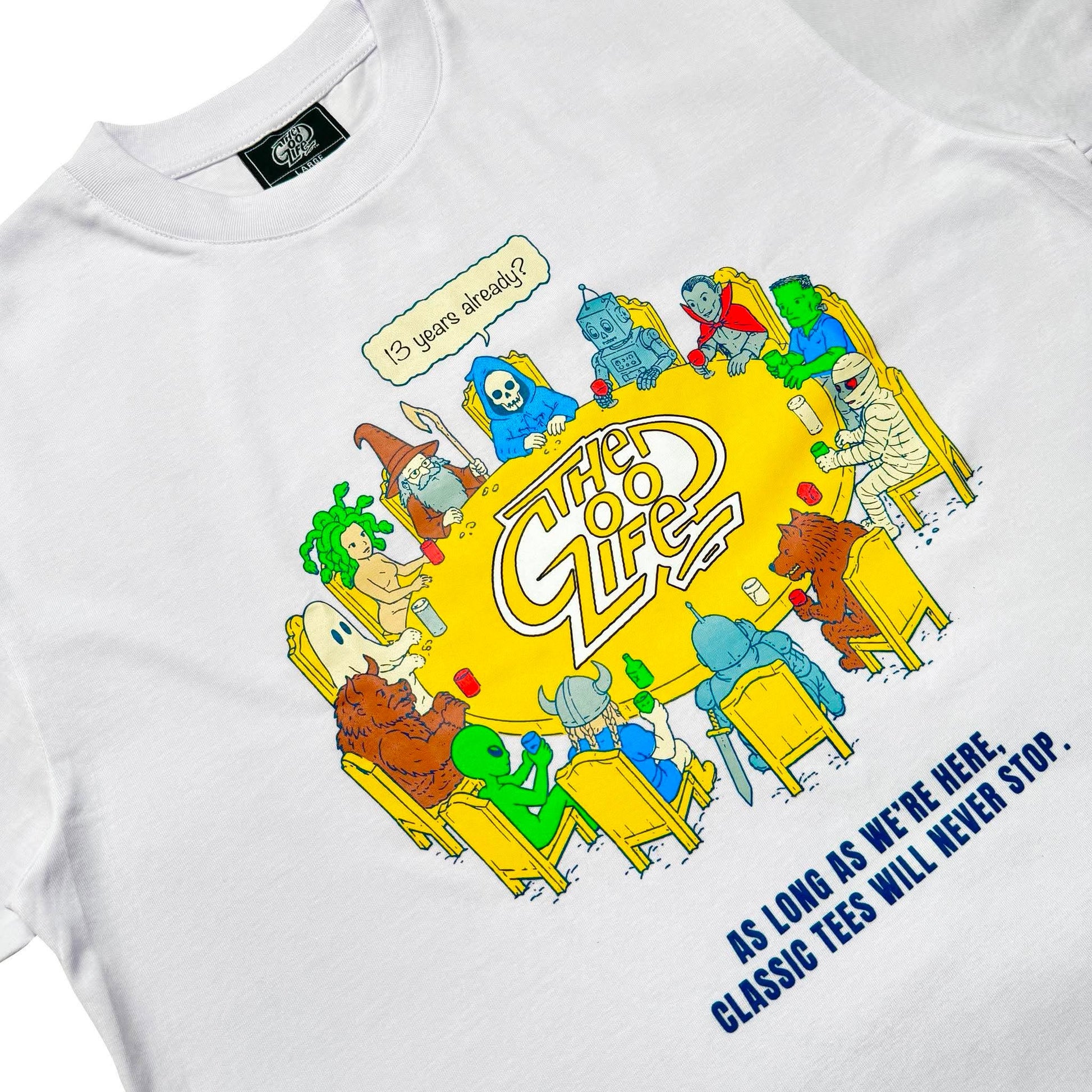 13 TABLES (WHITE) T-SHIRT