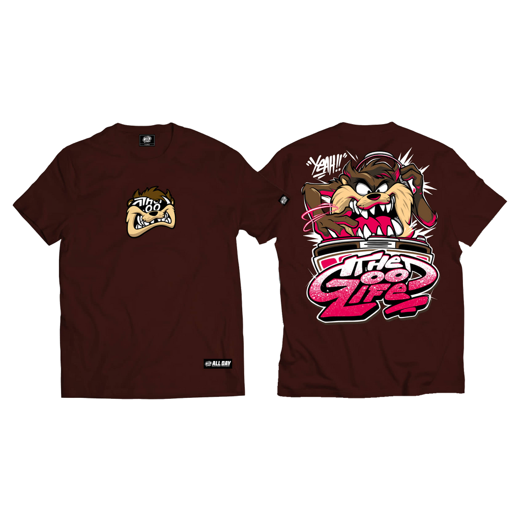 TAZZY (CHOCO BROWN) TEE - "TUNE SQUAD v1"