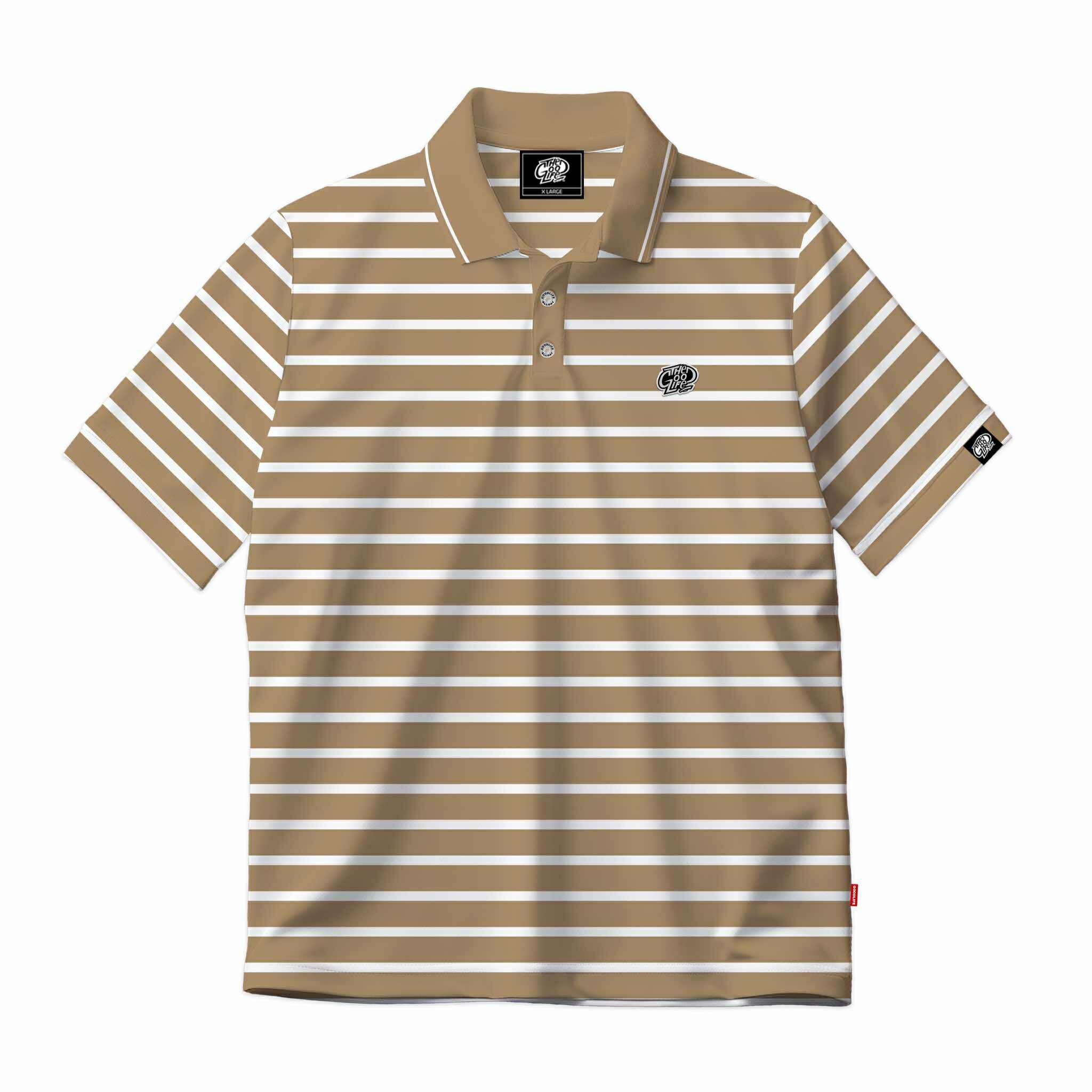 THIN LINES (KHAKI) POLO SHIRT