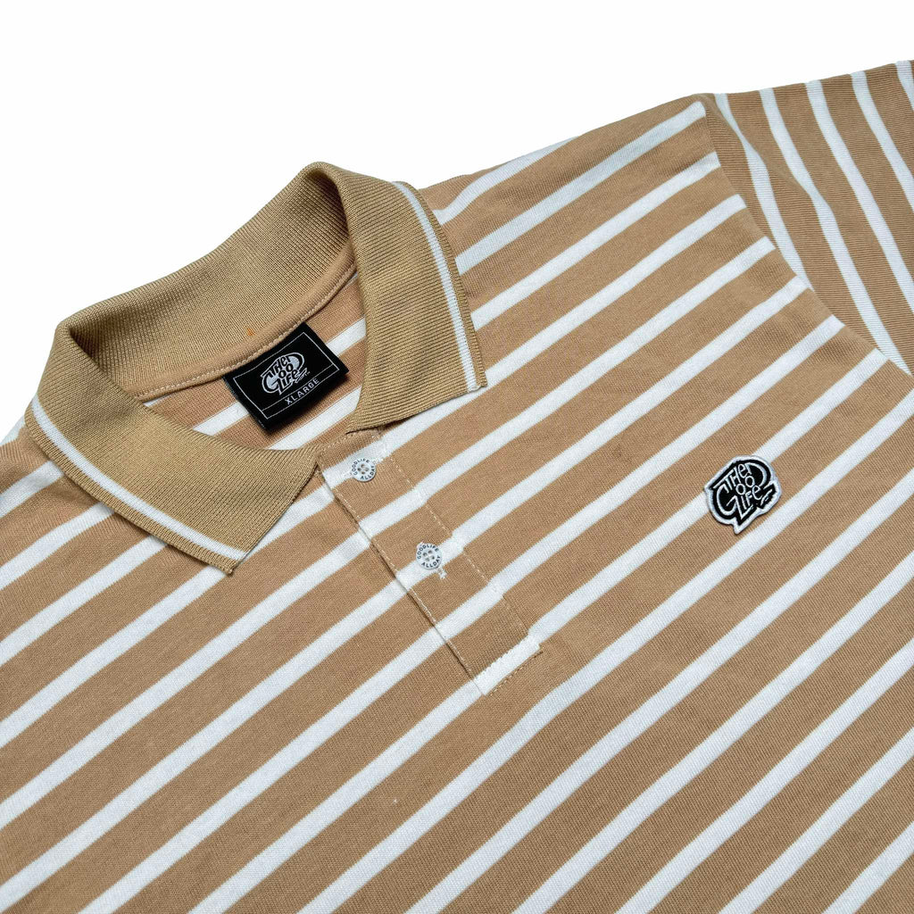 THIN LINES (KHAKI) POLO SHIRT