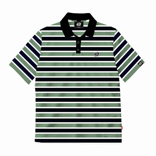 TRI-STRIPES (BLACK/BROWN) POLO SHIRT