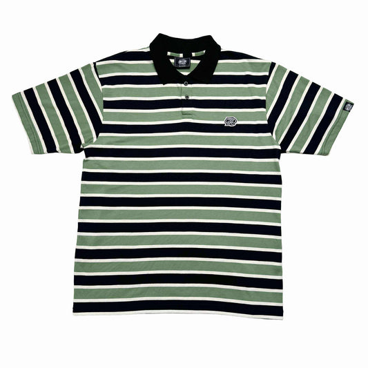 TRI-STRIPES (BLACK/BROWN) POLO SHIRT