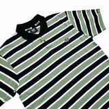 TRI-STRIPES (BLACK/BROWN) POLO SHIRT