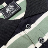 TRI-STRIPES (BLACK/BROWN) POLO SHIRT