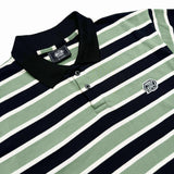 TRI-STRIPES (BLACK/BROWN) POLO SHIRT