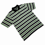 TRI-STRIPES (BLACK/BROWN) POLO SHIRT