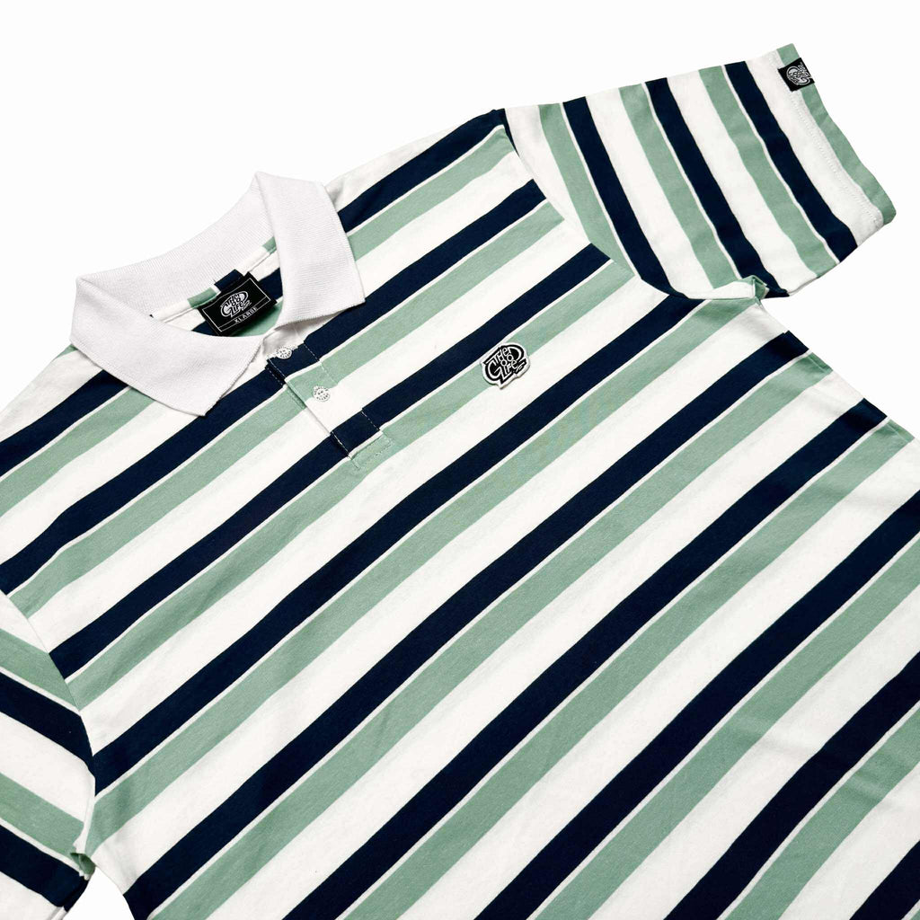 TRI-STRIPES (MINT/NAVY) POLO SHIRT