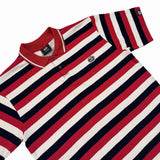 TRI-STRIPES (BLACK/RED) POLO SHIRT