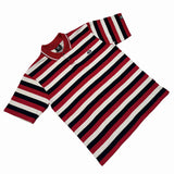 TRI-STRIPES (BLACK/RED) POLO SHIRT