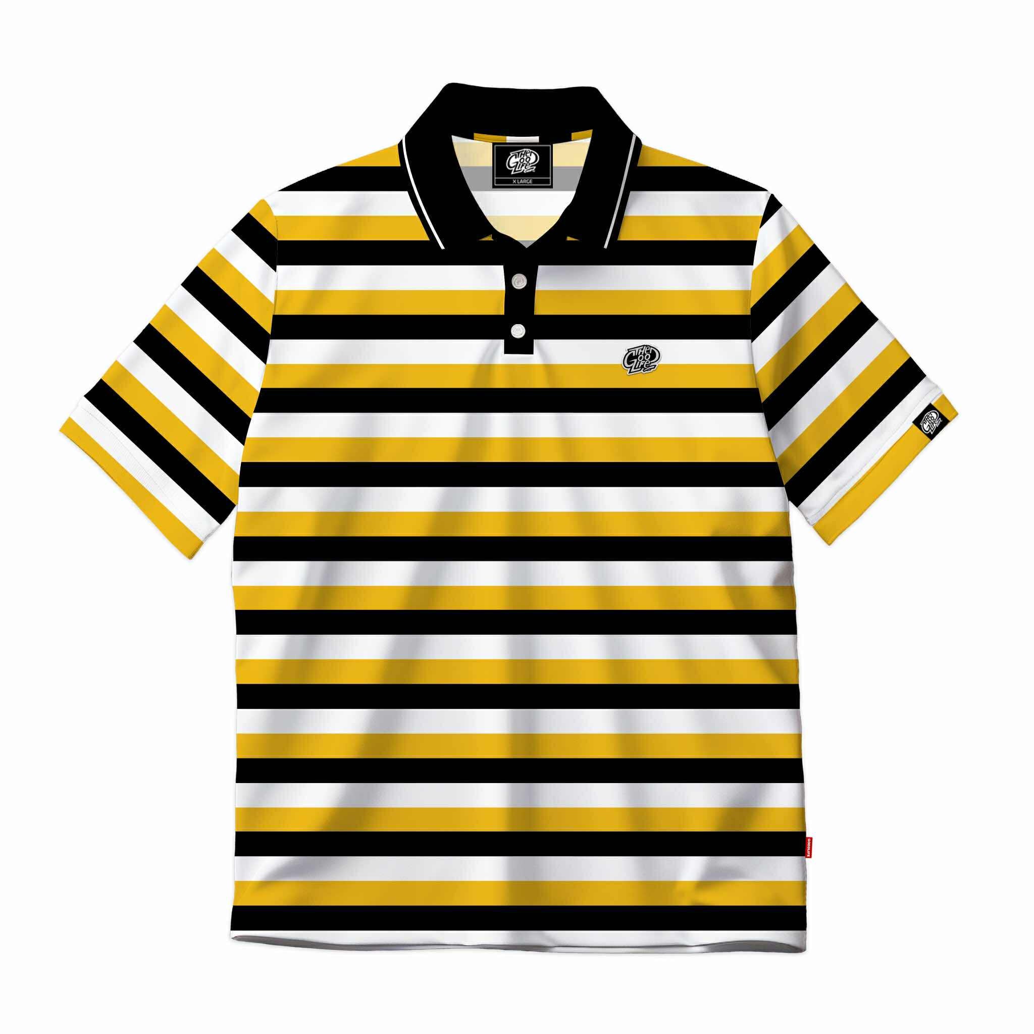 TRI-STRIPES (GREEN/YELLOW) POLO SHIRT