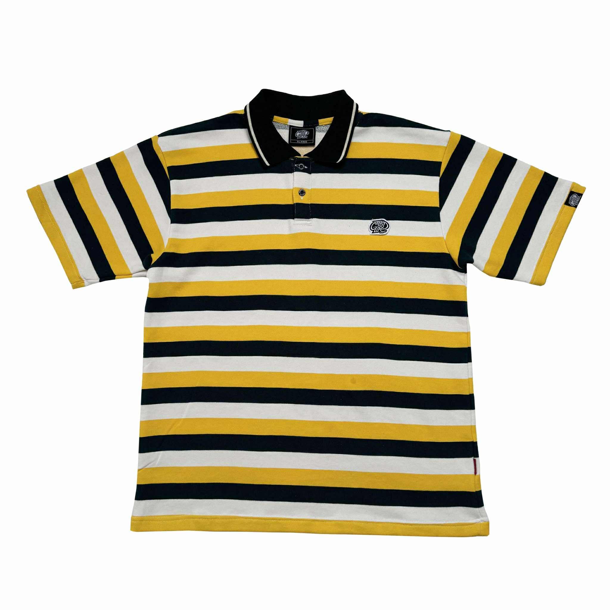 TRI-STRIPES (GREEN/YELLOW) POLO SHIRT