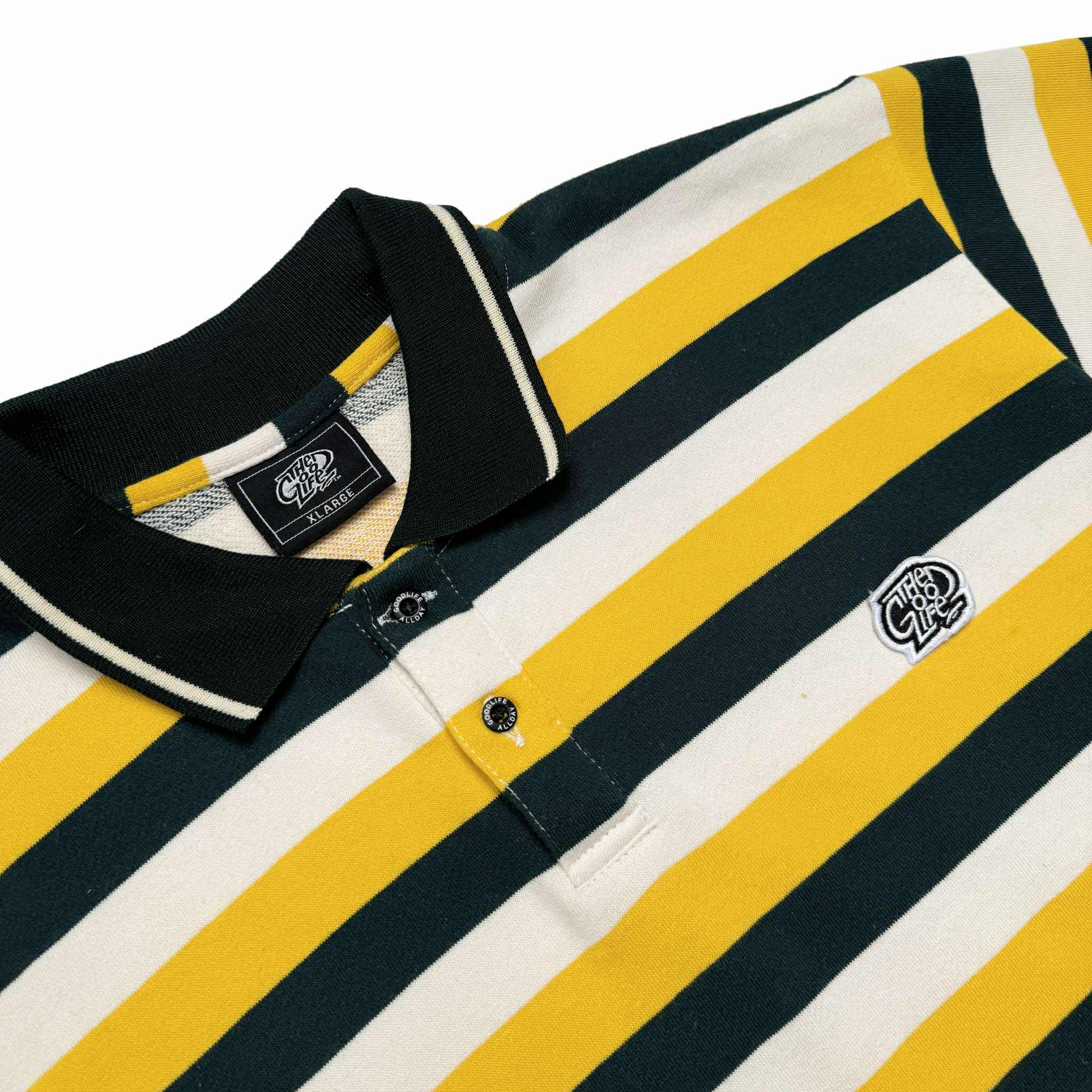 TRI-STRIPES (GREEN/YELLOW) POLO SHIRT