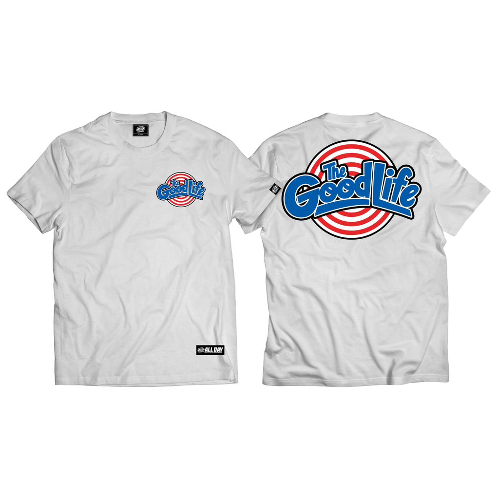 TS LOGO (WHITE) T-SHIRT - "TUNE SQUAD v2"