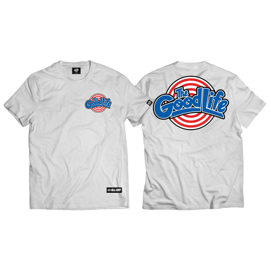 TS LOGO (WHITE) T-SHIRT - "TUNE SQUAD v2"