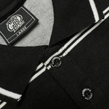 TWIN STRAND (BLACK) POLO CREWNECK
