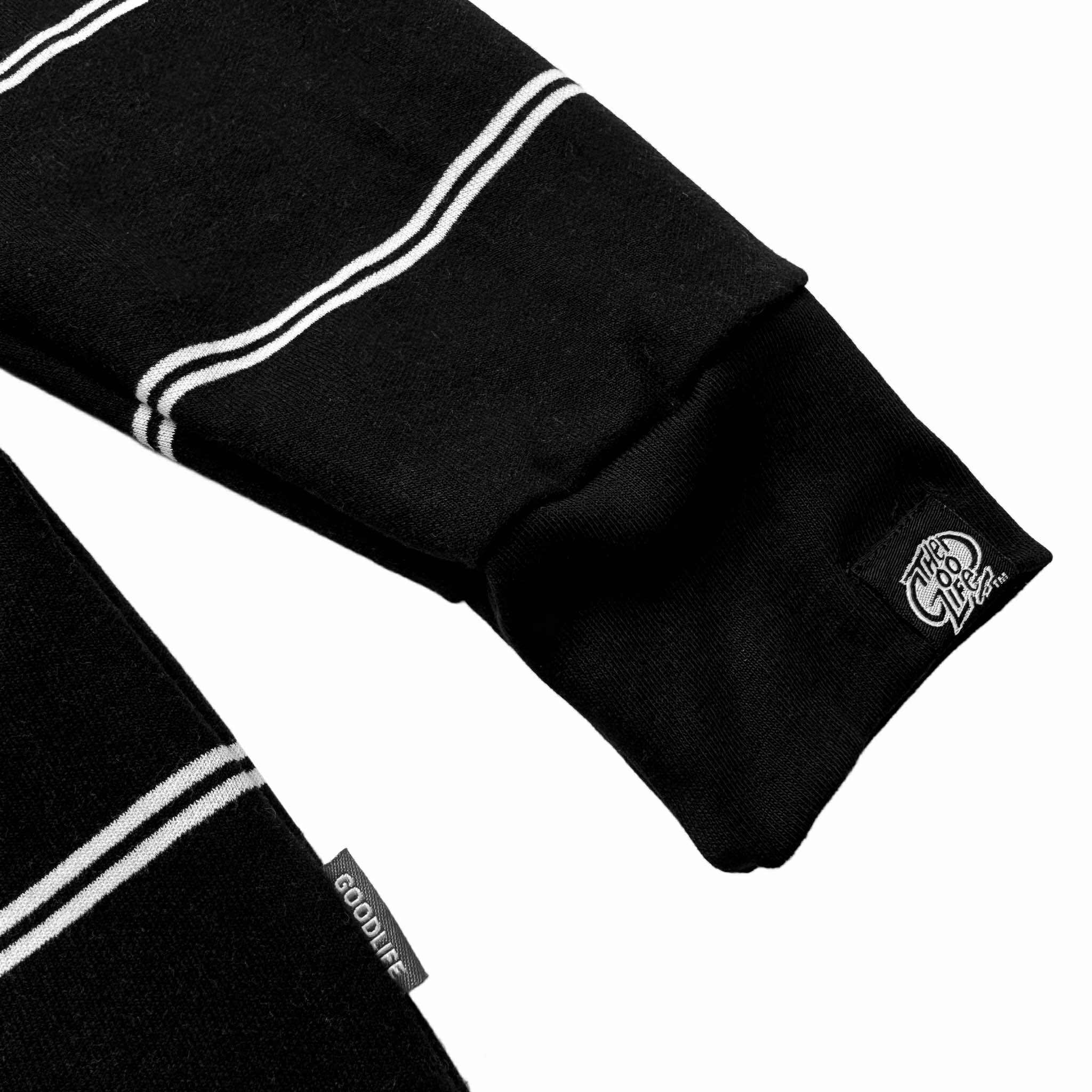 TWIN STRAND (BLACK) POLO CREWNECK