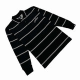 TWIN STRAND (BLACK) POLO CREWNECK