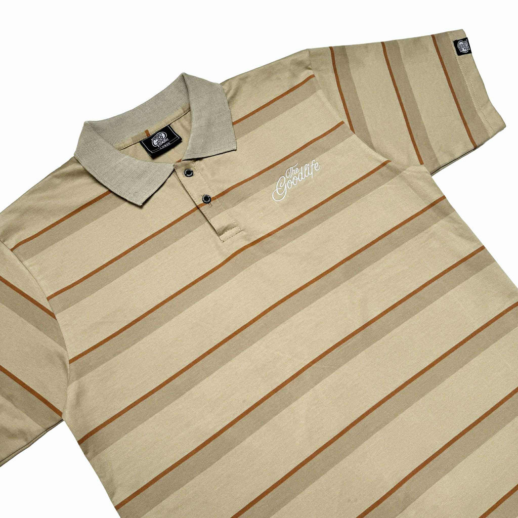 TWIN STRAND (KHAKI) POLO SHIRT