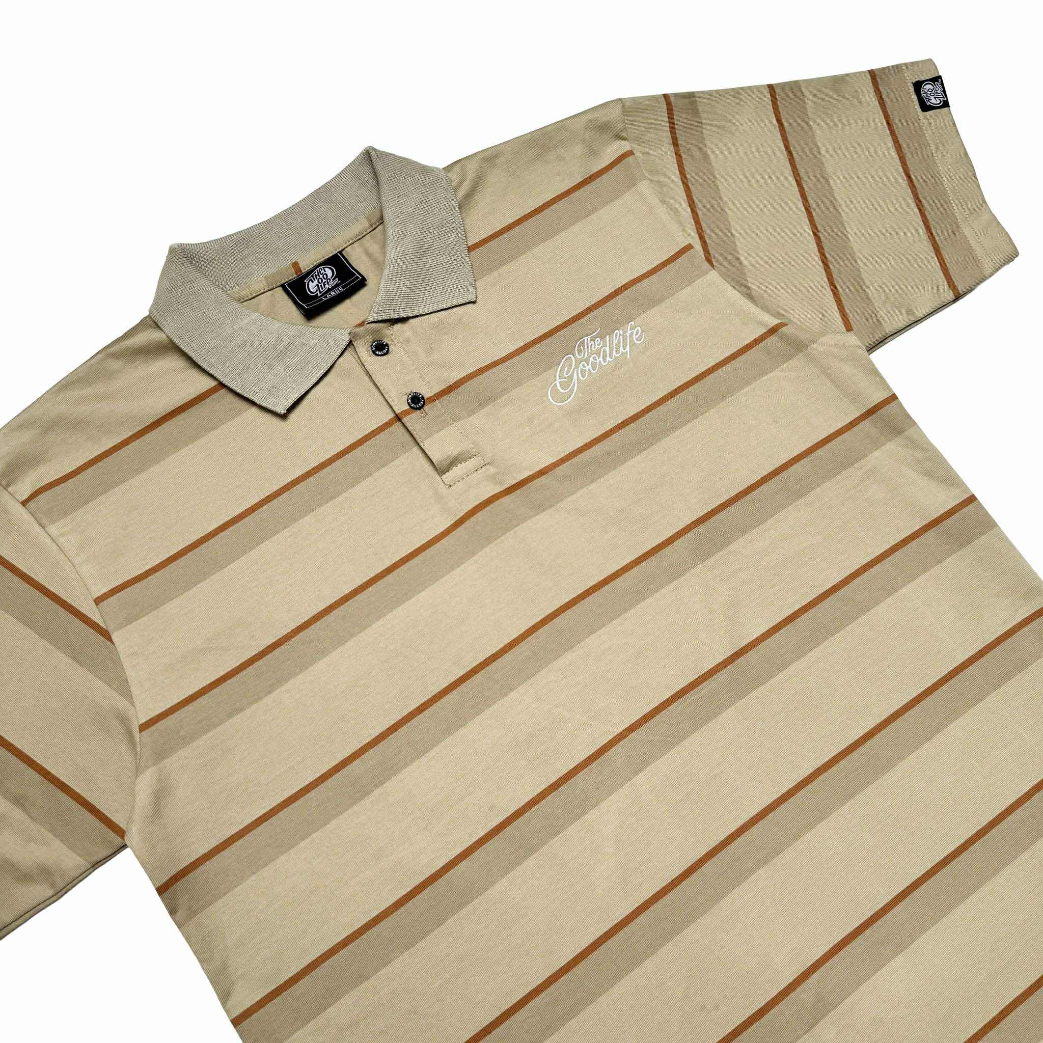 TWIN STRAND (KHAKI) POLO SHIRT