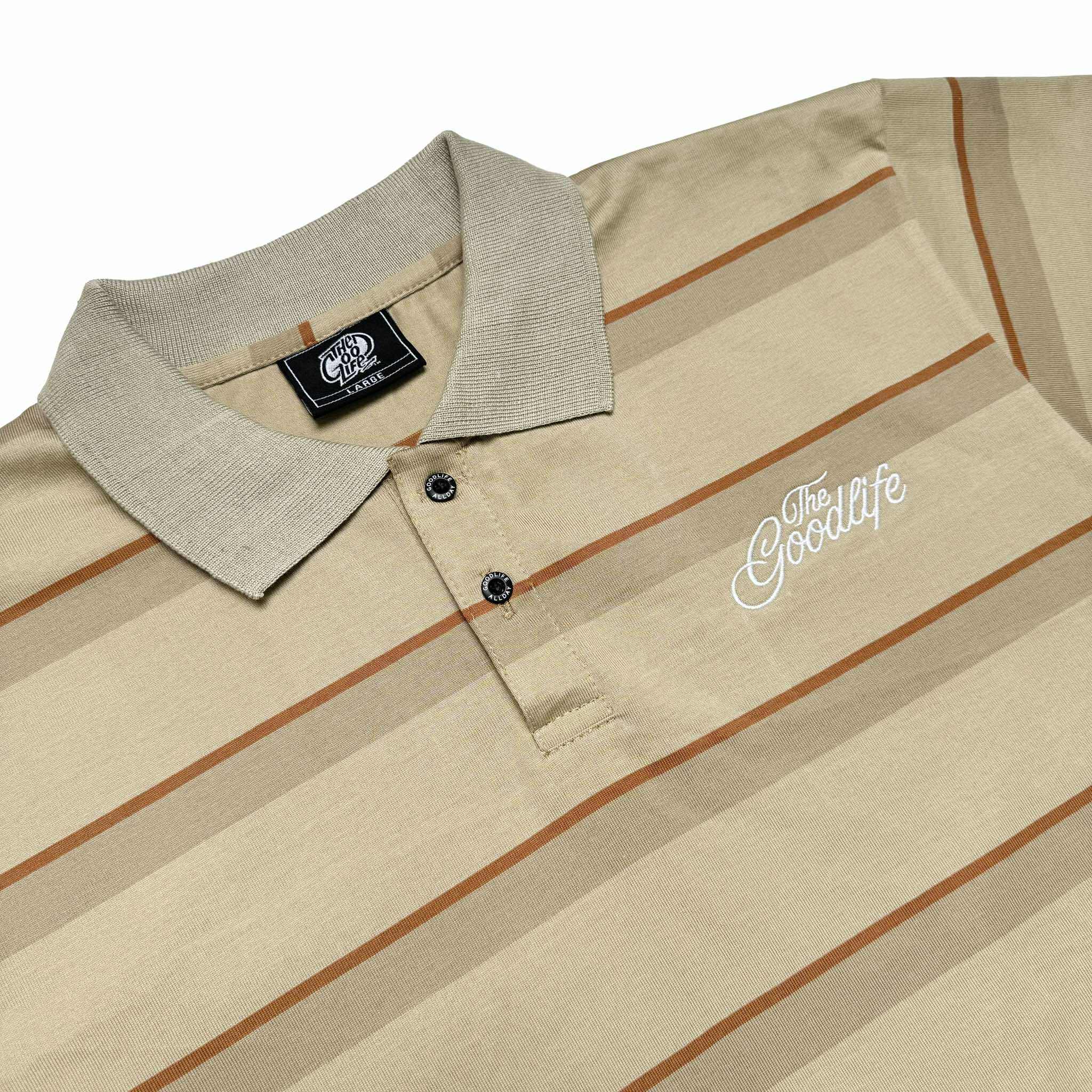 TWIN STRAND (KHAKI) POLO SHIRT