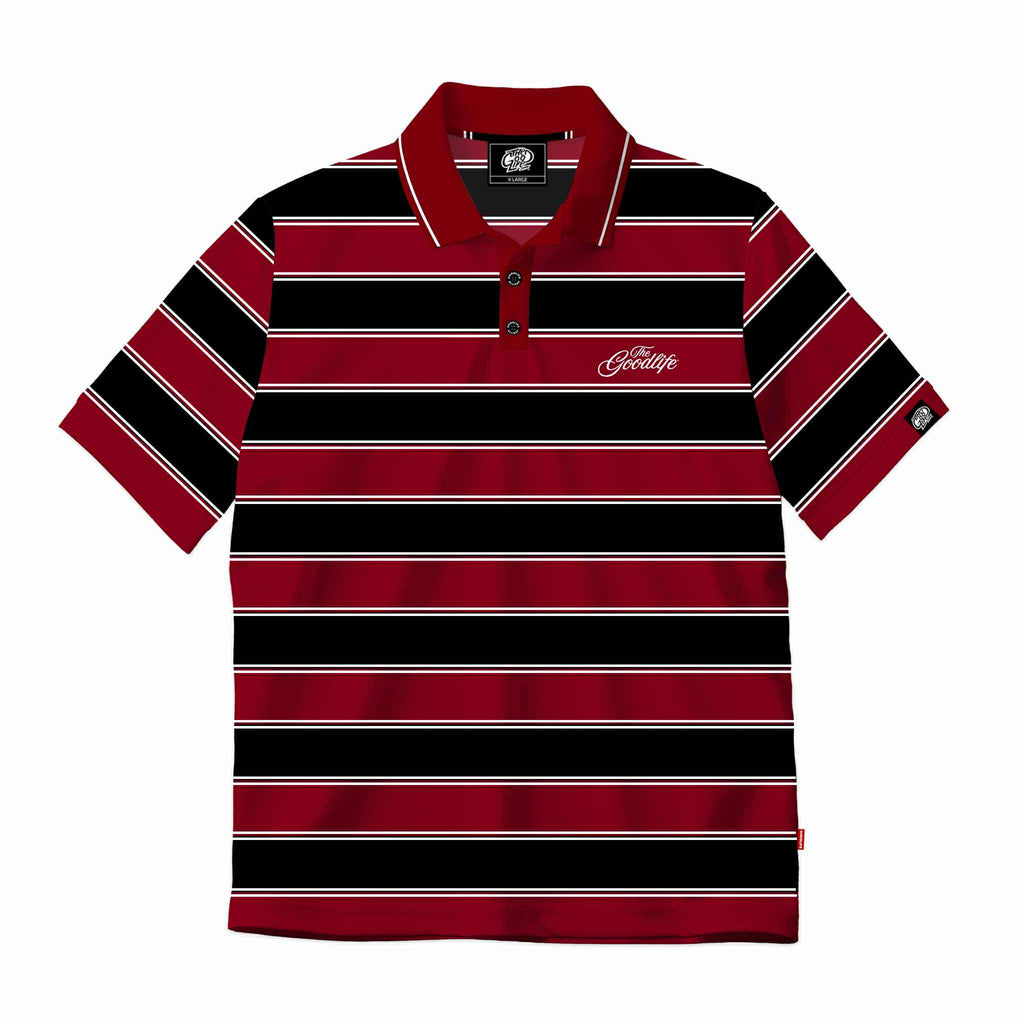 TWIN STRAND (MAROON/BLACK) POLO SHIRT