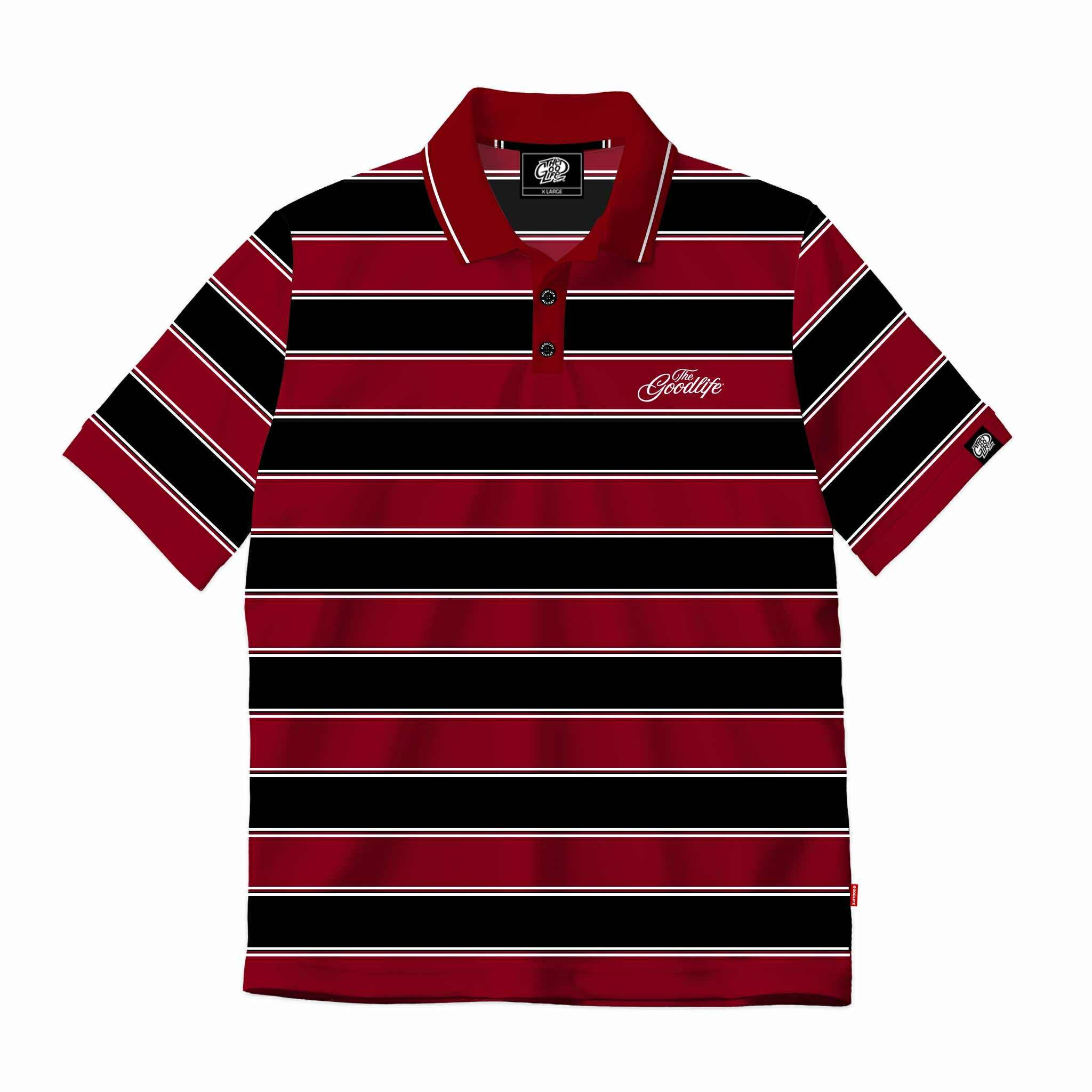 TWIN STRAND (MAROON/BLACK) POLO SHIRT