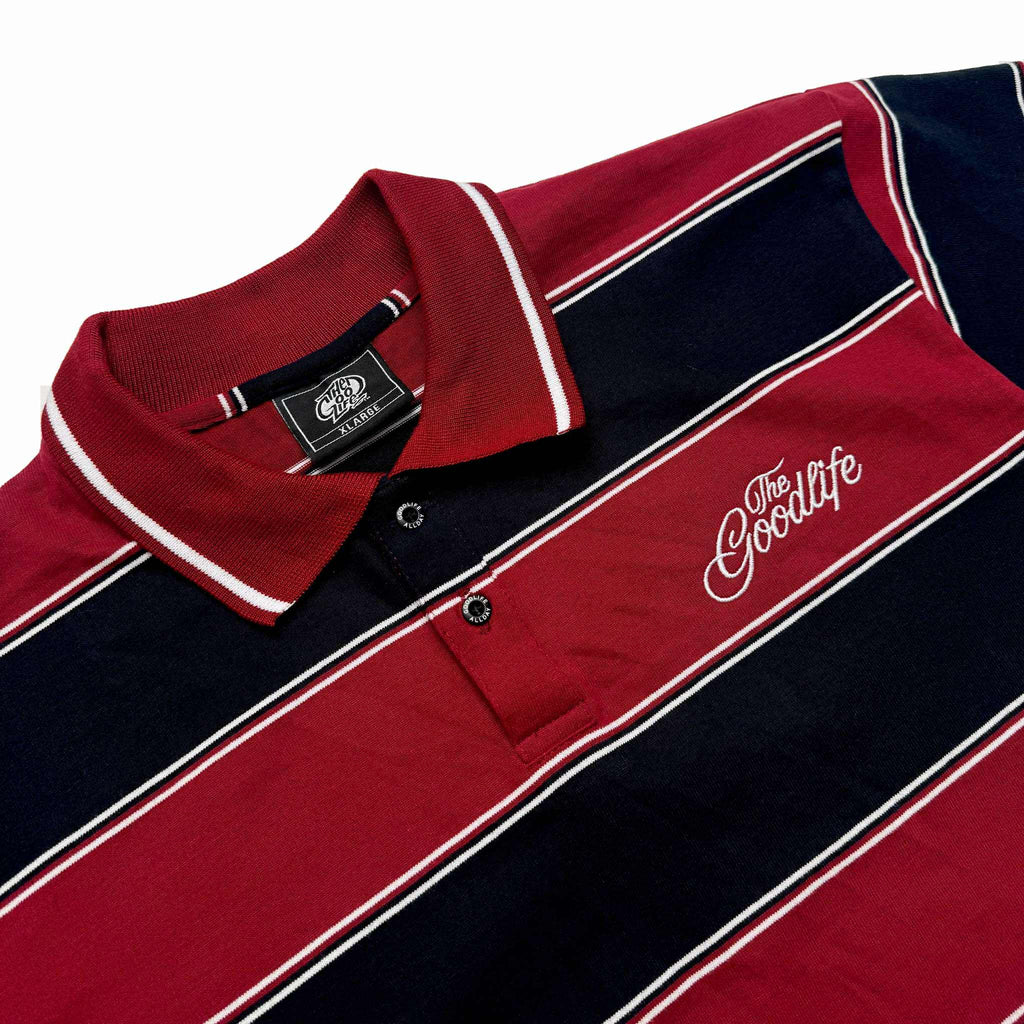 TWIN STRAND (MAROON/BLACK) POLO SHIRT