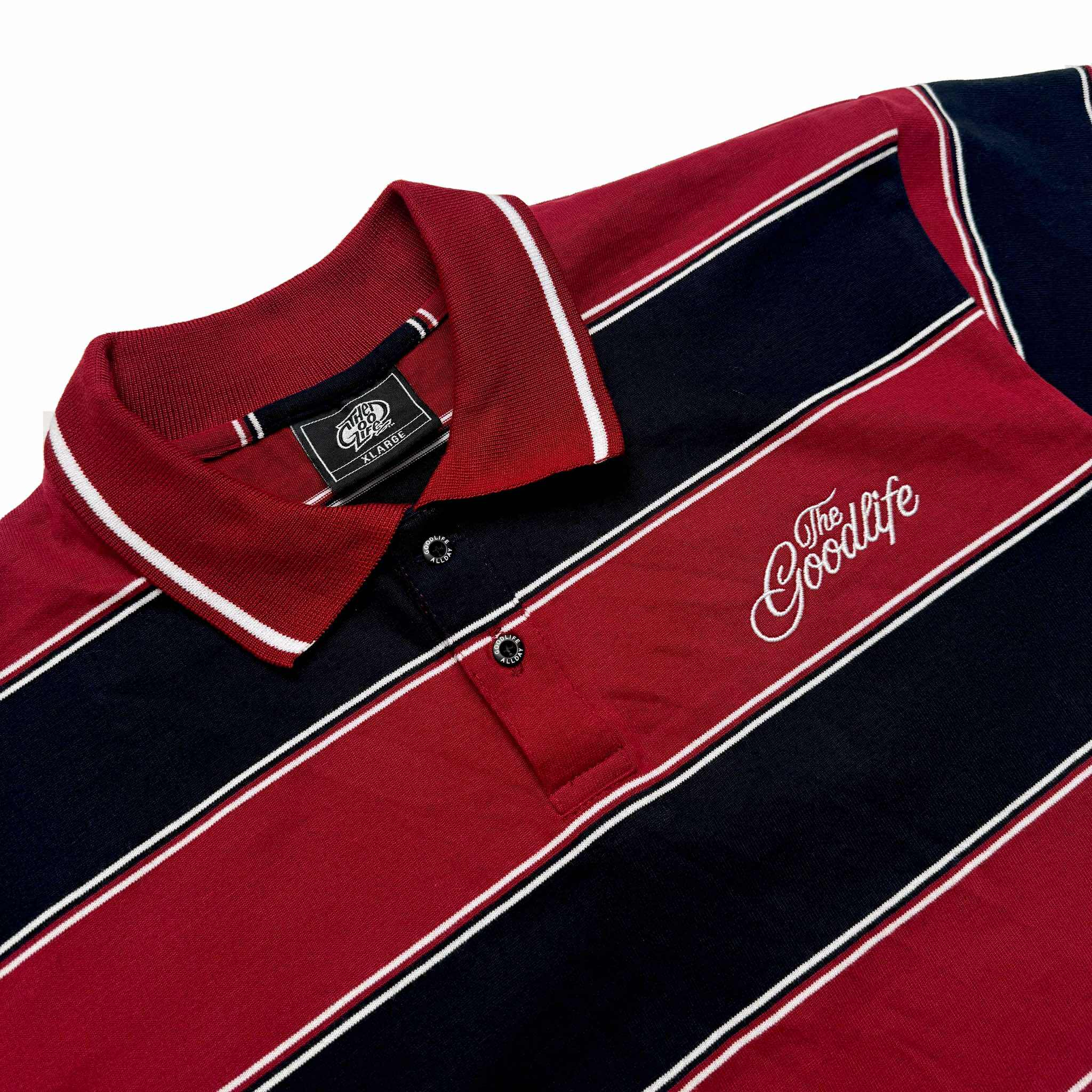 TWIN STRAND (MAROON/BLACK) POLO SHIRT