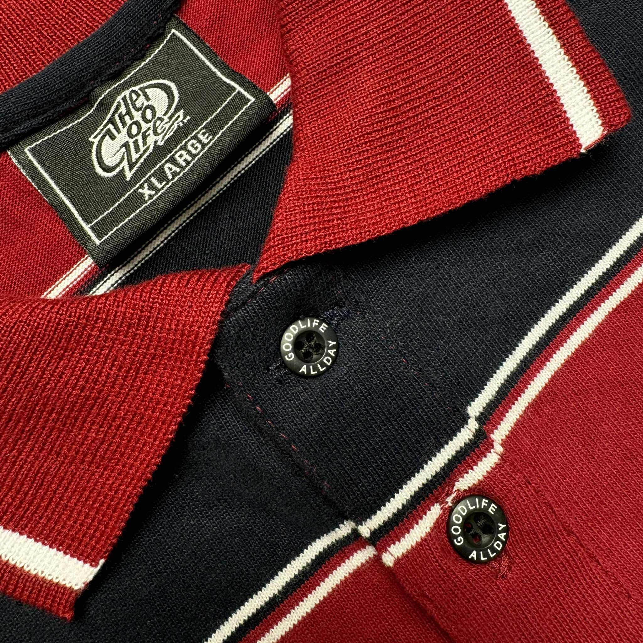 TWIN STRAND (MAROON/BLACK) POLO SHIRT