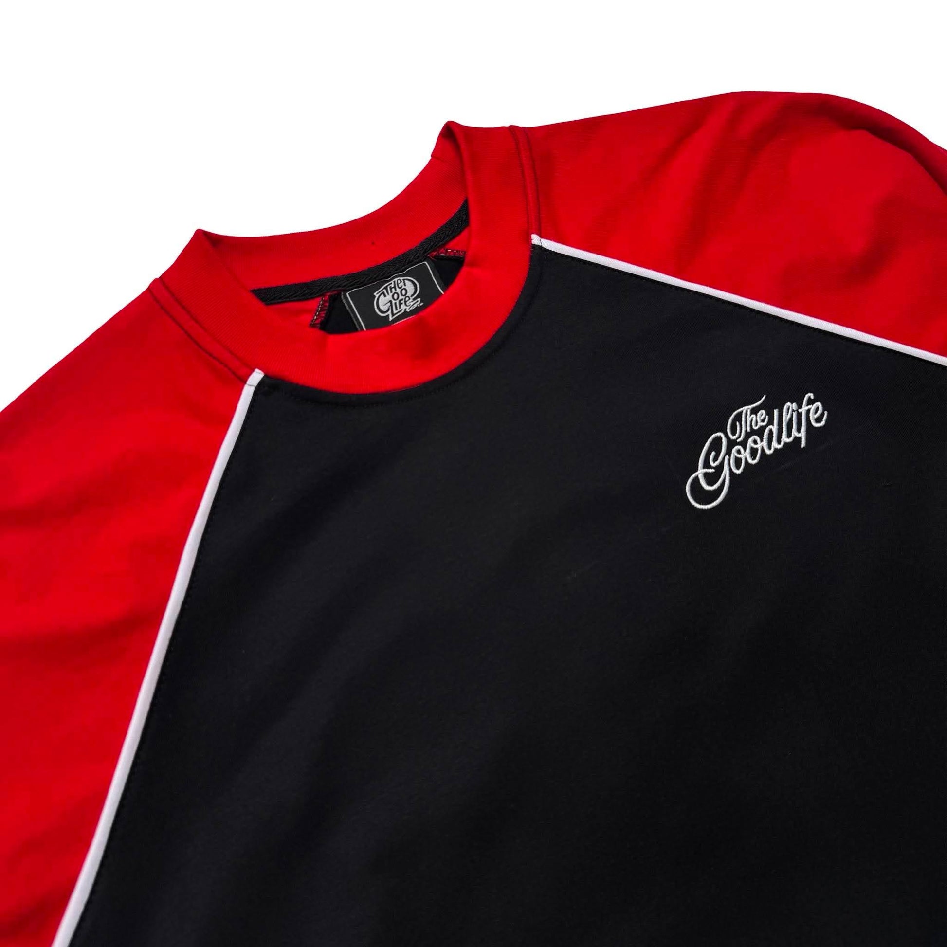 TWINSTRAND (BLACK/RED) RAGLAN LONG SLEEVE