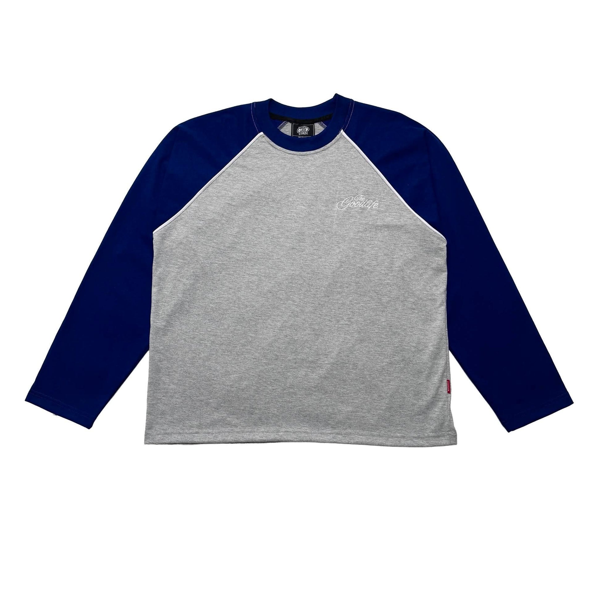 TWINSTRAND (GRAY/BLUE) RAGLAN LONG SLEEVE