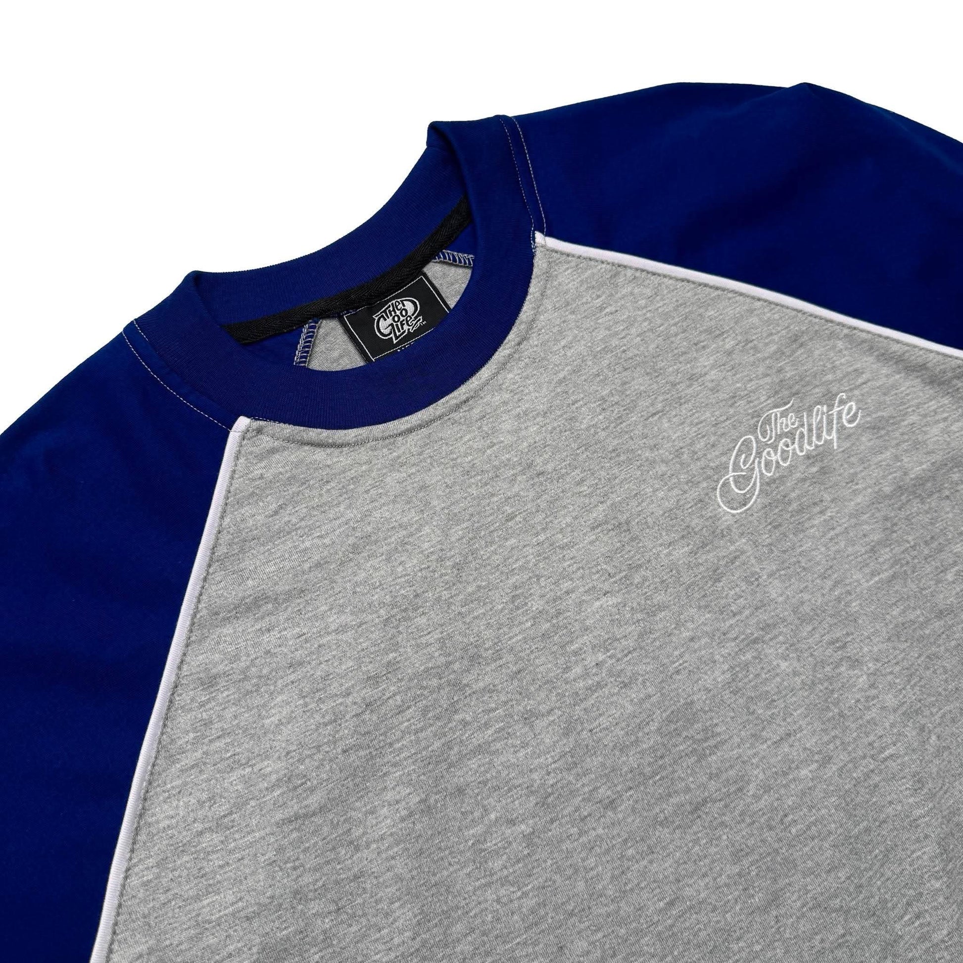 TWINSTRAND (GRAY/BLUE) RAGLAN LONG SLEEVE